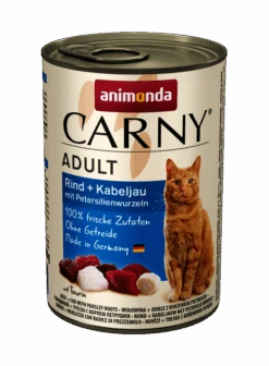 Animonda Cat Carny Adult Bœuf + Morue Avec Persil 400g X6