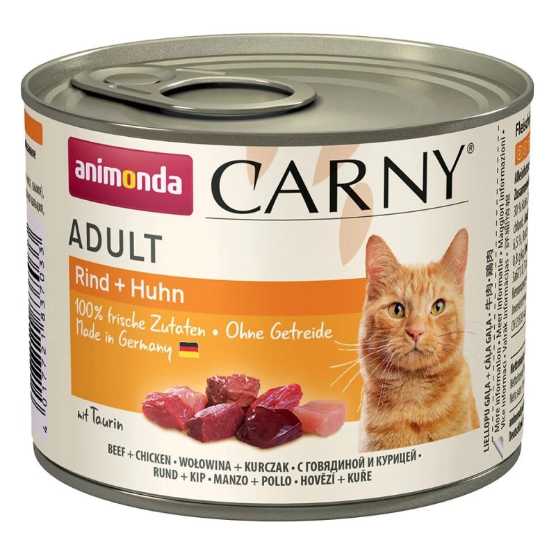 Animonda Cat Carny Adulte Boeuf, Poulet 400g X12 4 Animonda Cat Carny Adulte Boeuf, Poulet 400g X12 – Image 2