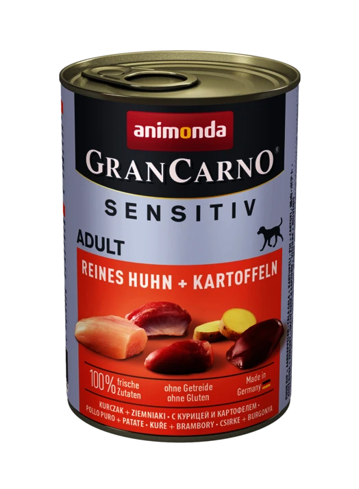 Animonda GranCarno Sensitiv Adulte Poulet & Pommes De Terre 400g X6 4 Animonda GranCarno Sensitiv Adulte Poulet & Pommes De Terre 400g X6 – Image 2