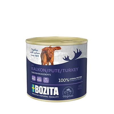 BOZITA Dog : Pâté De Dinde 625g X12 3 BOZITA Dog : Pâté De Dinde 625g X12