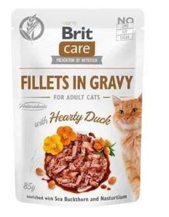 BRIT CARE Cat Pouches Fillets In Gravy With Hearty Duck 85g X12 5 BRIT CARE Cat Pouches Fillets In Gravy With Hearty Duck 85g X12 – Image 3