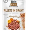 BRIT CARE Cat Pouches Fillets In Gravy With Hearty Duck 85g X12 -Royal Croquettes Promos Magasin fre pl BRIT CARE Cat Pouches Fillets in Gravy with Hearty Duck 85g x12 30340 1