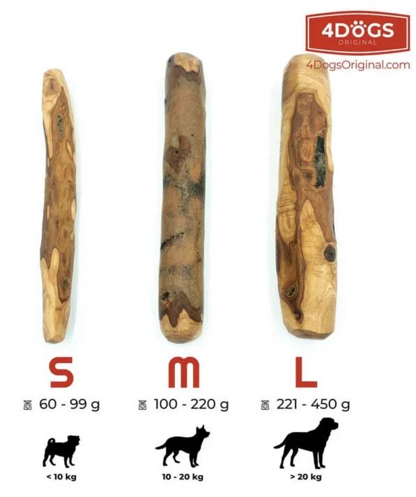 Bâton D'olivier 4DOGS - M (chien 10kg-20kg) 4 Bâton D'olivier 4DOGS - M (chien 10kg-20kg) – Image 2