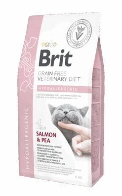 Brit Grain Free Veterinary Diet Cat Hypoallergenic Saumon & Pois 2kg