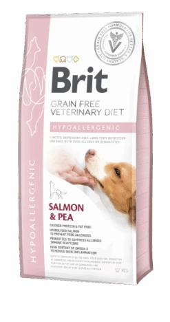 Brit Grain Free Veterinary Diet Dog Hypoallergenic Saumon Et Pois 2kg