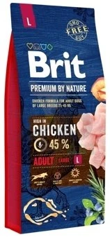 Brit Premium By Nature Adult Au PouletL 15kg X2