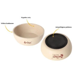 DINGO- Bol Antidérapant En Fibre De Bambou - 1500ml -Royal Croquettes Promos Magasin fre pl DINGO Bol antiderapant en fibre de bambou 1500ml 29828 6