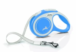 FLEXI Laisse New Comfort M Ruban 5m Jusqu'à 25kg Bleu + Surprise Gratuite Pour Chien