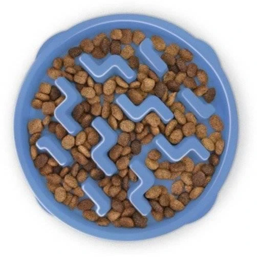 FUN FEEDER -Mini Bowl Pour Ralentir L'alimentation Bleu 4 FUN FEEDER -Mini Bowl Pour Ralentir L'alimentation Bleu – Image 2