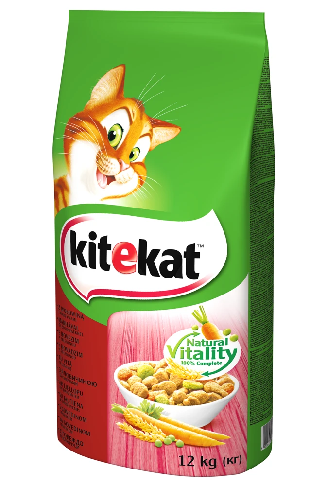 KITEKAT - Nourriture Sèche Pour Chats Avec Du Boeuf Et Des Légumes 12kg 3 KITEKAT - Nourriture Sèche Pour Chats Avec Du Boeuf Et Des Légumes 12kg