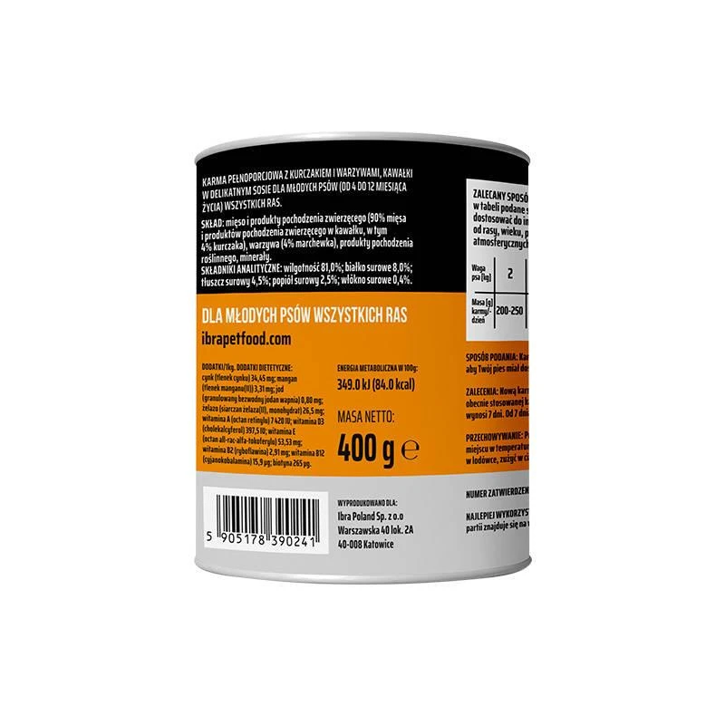 Mr.BIG Junior Morceaux En Sauce Avec Poulet 10x400g Pour Chiens 5 Mr.BIG Junior Morceaux En Sauce Avec Poulet 10x400g Pour Chiens – Image 3