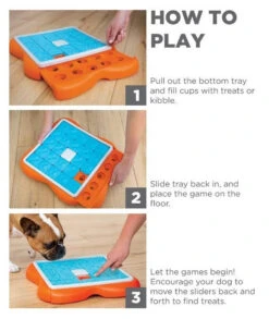 Nina Ottosson Dog Challenge Slider - Un Jeu Interactif Pour Les Chiens - Niveau 3. -Royal Croquettes Promos Magasin fre pl Nina Ottosson Dog Challenge Slider un jeu interactif pour les chiens niveau 3 25986 5