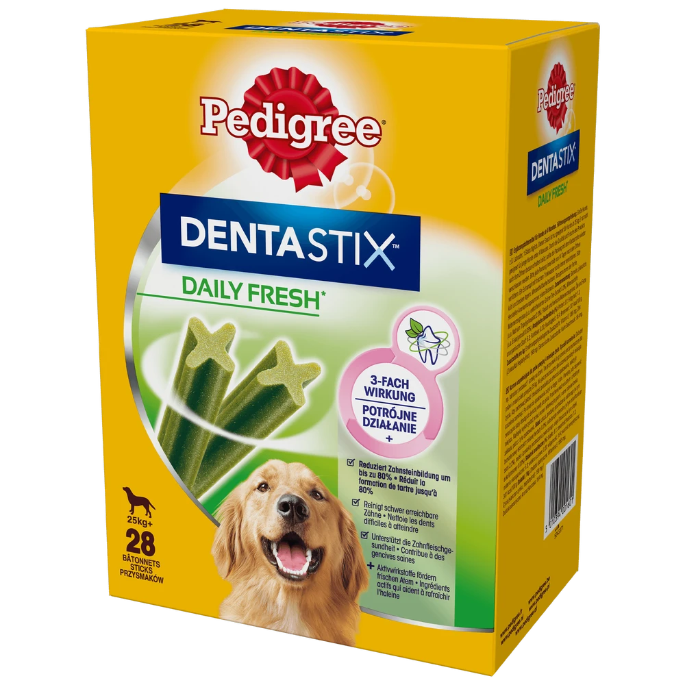 PEDIGREE® DentaStix™ Daily Fresh - Aliment Complémentaire Au Goût De Poulet, Pour Chiens De Grande Race - 4x270g 3 PEDIGREE® DentaStix™ Daily Fresh - Aliment Complémentaire Au Goût De Poulet, Pour Chiens De Grande Race - 4x270g