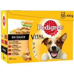 Pedigree Croquettes Pour Chiens Adultes Au Poulet, Au Bœuf, à La Dinde Et à L'agneau 12x100g