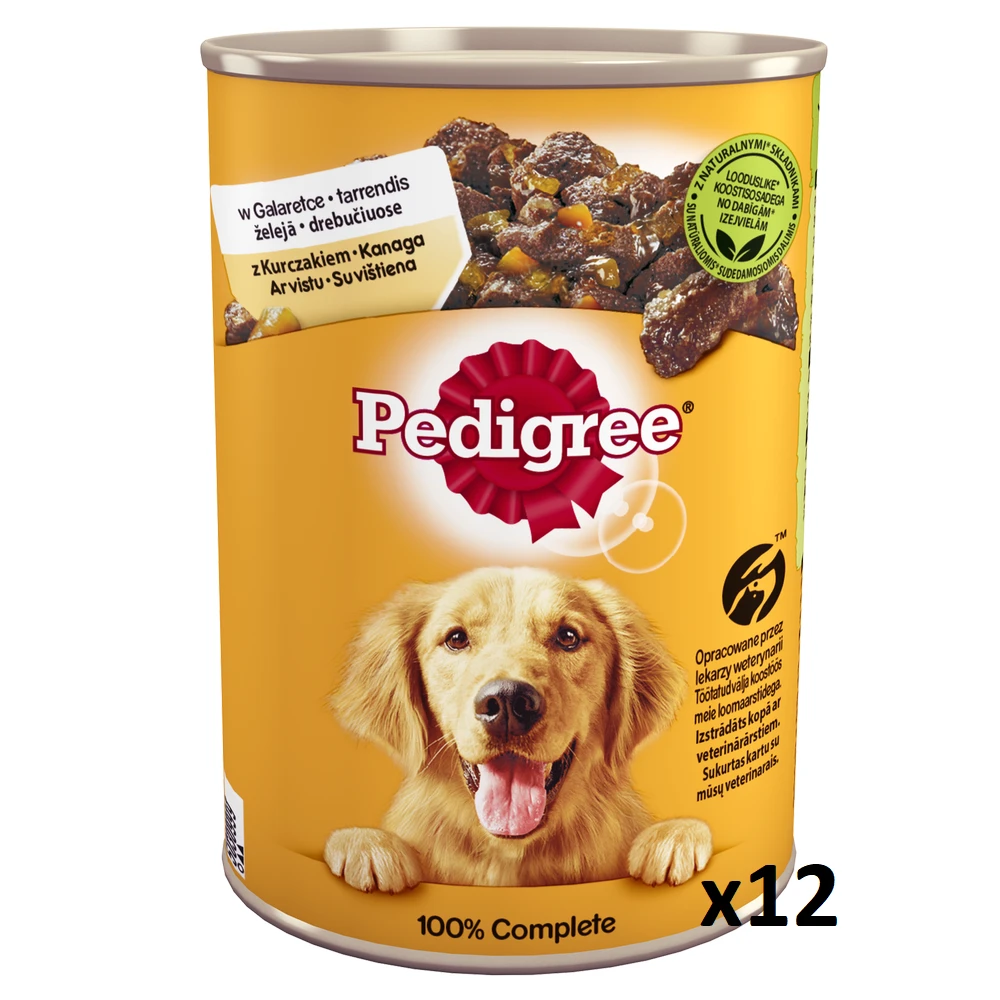 Pedigree Nourriture Humide Pour Chiens Adultes Avec Poulet Et Légumes En Gelée 400g X12 3 Pedigree Nourriture Humide Pour Chiens Adultes Avec Poulet Et Légumes En Gelée 400g X12