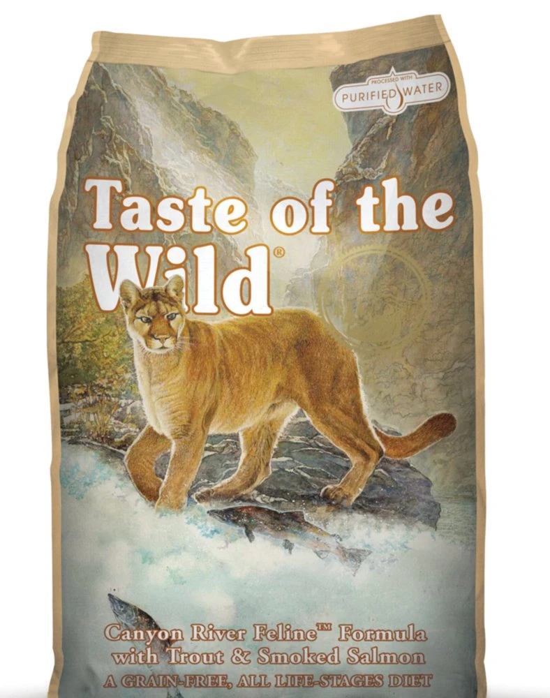 TASTE OF THE WILD Canyon River à La Truite & Saumon Sans Céréales Pour Chat 2kg 4 TASTE OF THE WILD Canyon River à La Truite & Saumon Sans Céréales Pour Chat 2kg – Image 2