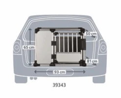 Trixie Transporteur En Aluminium L 93x65x81cm -Royal Croquettes Promos Magasin fre pl Trixie Transporteur en aluminium L 93x65x81cm 10736 2