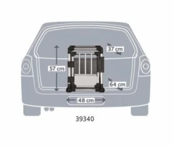 Trixie Transporteur En Aluminium S 48x57x64cm -Royal Croquettes Promos Magasin fre pl Trixie Transporteur en aluminium S 48x57x64cm 10735 2