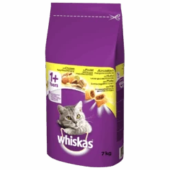 WHISKAS Croquettes Pour Chat 1+ Avec Poulet 7kg